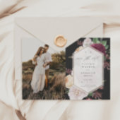 Budget Floral Wedding Foto Save the Date