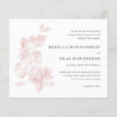 Budget  Floral Wedding Invitation (Voorkant)