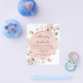 Budget Floral Wedding Invitation | Annabeth Flyer (Enkel)