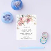 Budget Floral Wedding Invitation | Annabeth Flyer (Enkel)