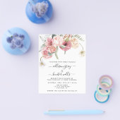 Budget Floral Wedding Invitation | Annabeth Flyer (Enkel)