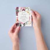 Budget Floral Wedding Invitation | Art. Flyer (Hand)