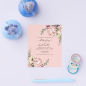 Budget Floral Wedding Invitation | Aubrey Flyer (Enkel)