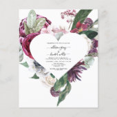 Budget Floral Wedding Invitation | Laural Flyer (Voorkant)