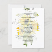 Budget Floral Wedding Program. (Voorkant)