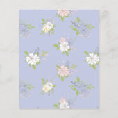 Budget Floral Wreath Elephant Girl Baby shower (Achterkant)