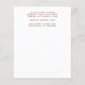 Budget Floral Wreath Wedding Flyer (Achterkant)