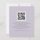 BUDGET Florals cribbly QR Code Weddenschap RSVP (Achterkant)
