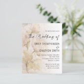 Budget  Florals QR Code Wedding Invite (Staand voorkant)