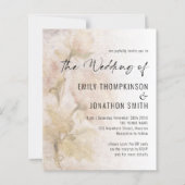Budget  Florals QR Code Wedding Invite (Voorkant)