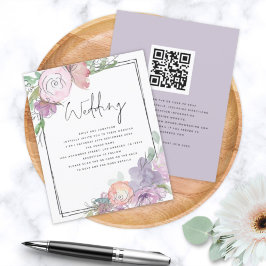 BUDGET Florals Scribly Lijst QR Wedding Invite