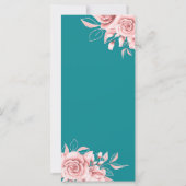 Budget Florence Party Roos Gold Blauwgroen (Achterkant)