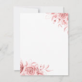 Budget Florence Party Roos Gold Kaart (Achterkant)