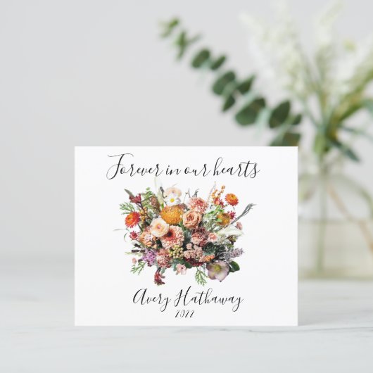 BUDGET Flower Bouquet Memorial & Funeral Flyer (Staand voorkant)