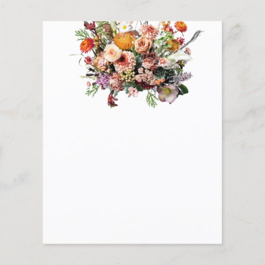 BUDGET Flower Bouquet Memorial & Funeral Flyer (Achterkant)