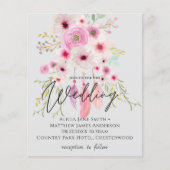 BUDGET Flyer BOHO Trouw Uitnodiging (Voorkant)