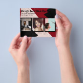 BUDGET Flyer FREE Design Photo Templates Abstract (Hand)