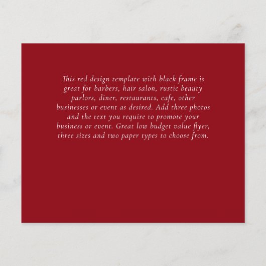 BUDGET Flyer FREE Design Photo Templates Abstract (Achterkant)