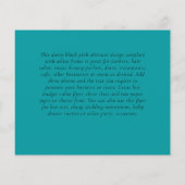 BUDGET Flyer FREE Design Sjabloon Abstract Blauwgr (Achterkant)