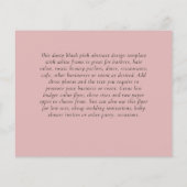 BUDGET Flyer FREE Design Sjabloon Abstract Roze (Achterkant)