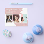 BUDGET Flyer FREE Design Sjabloon Abstract Roze (Enkel)