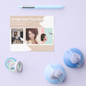 BUDGET Flyer FREE Design Sjabloon Abstract Tan (Enkel)