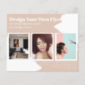 BUDGET Flyer FREE Design Sjabloon Abstract Tan (Voorkant)