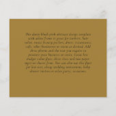 BUDGET Flyer FREE Design Sjabloon Abstracte moster (Achterkant)