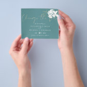 BUDGET FLYER Huwelijk Save the Date Sage Rose (Hand)