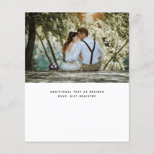 Budget Flyer Paper Photo Wedding (Achterkant)