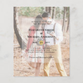 Budget Flyer Paper Photo Wedding (Voorkant)