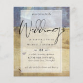 BUDGET Flyer Papier Navy Trouw Uitnodiging Stedeli (Voorkant)