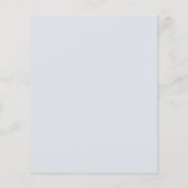 Budget Foliage Dusty Blue Wedding Uitnodiging (Achterkant)