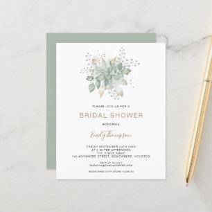 Budget Foliage Gold Sage Bridal Shower