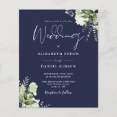 Budget Foliage Navy Blue Photo Weddenation (Voorkant)