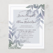 Budget Foliage Paars Lila Weddenschap (Voorkant)