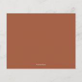 Budget Foliage White Script Terracotta Dank u (Achterkant)