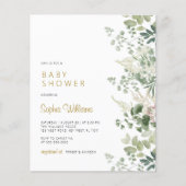 Budget Forest Greenery Baby shower (Voorkant)