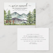 Budget Forest Mountain We hebben New Home Moving v Notitiekaartje (Voorkant / Achterkant)