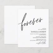 Budget Forever Love Minimalist Weddenschap (Voorkant / Achterkant)