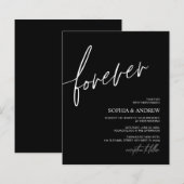 Budget Forever Love Minimalist Weddenschap (Voorkant / Achterkant)