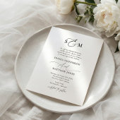 Budget Formeel Script Bruiloft uitnodiging Flyer