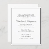 Budget Formele de Uitnodiging van de Band van de G (Voorkant / Achterkant)