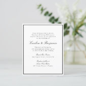 Budget Formele de Uitnodiging van de Band van de G (Staand voorkant)