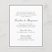 Budget Formele de Uitnodiging van de Band van de G (Voorkant)