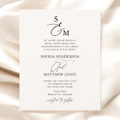 Budget Formele Kalligrafie Ampersand Monogram Flyer