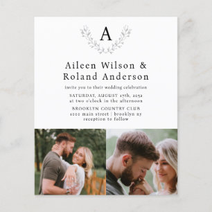 Budget Formele Klassieke Monogram 3 Foto Bruiloft