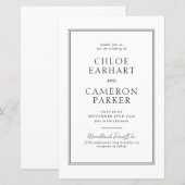 BUDGET Formele Klassieke Zwarte Vierkante Border W (Voorkant / Achterkant)