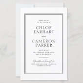 BUDGET Formele Klassieke Zwarte Vierkante Border W (Voorkant)