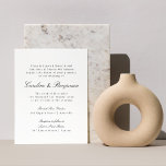 Budget Formele Manuscript Elegant Wedding Uitnodig<br><div class="desc">Begroting formele klassieke traditionele scriptweddenschappen</div>